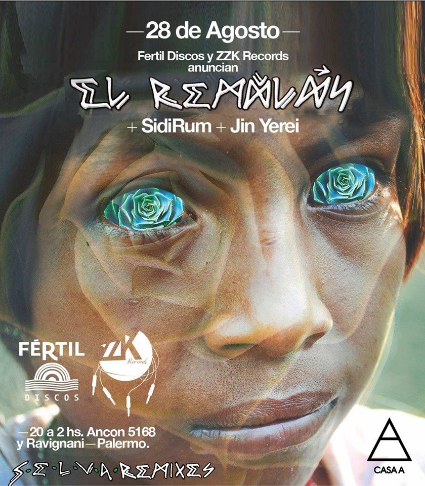 Expo de artes de tapa de ‘Selva Remixes’ + El Remolón / SidiRum / Jin Yerei + Cerveza Grolsch gratis en Casa A – Palermo